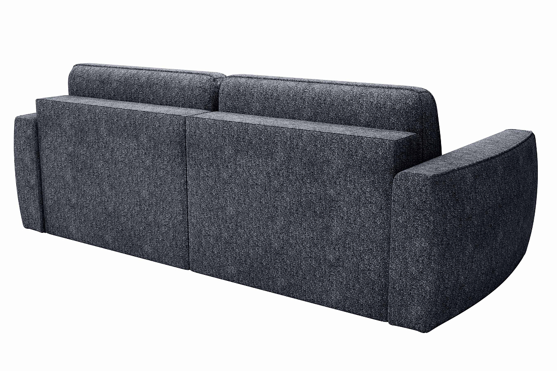 Женева 2S2P / Диван - кровать (еврокнижка) велюр bubble 19 темно-серый